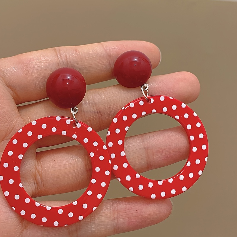 Polka Dot Earrings for Women